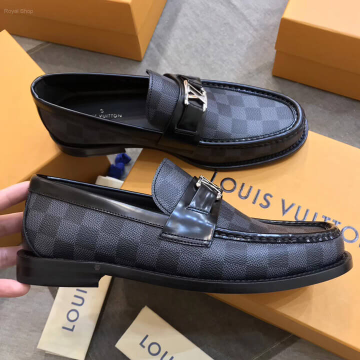 Giày Louis Vuitton Major Loafer caro màu đen