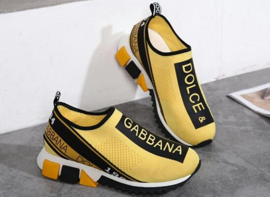 Giày Slip On Dolce Gabbana Sorrento Yellow Like Auth