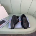 Giày thể thao Prada Macro Leather and Nylon Sneaker màu đen