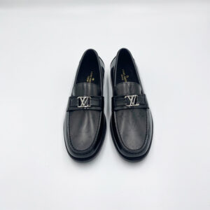 Giày lười Louis Vuitton like au Major Loafer họa tiết hoa bóng mờ