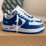 Giày Air Force 1 x Louis Vuitton Blue Best Quality