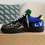 Giày Air Force 1 x Lv Multicolor Patch Work Best Quality