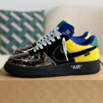 Giày Air Force 1 x Lv Multicolor Patch Work Best Quality