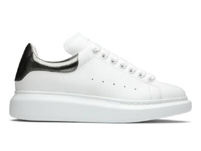 Giày Alexander McQueen Oversized ‘Bleach White Silver Like Auth