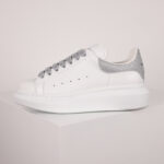 Giày Alexander McQueen ‘White Silver Glitter’ Like Auth