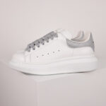 Giày Alexander McQueen ‘White Silver Glitter’ Like Auth