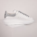 Giày Alexander McQueen ‘White Silver Glitter’ Like Auth