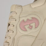 Giày Gucci Rhyton Interlocking Ivory Pink Like Auth