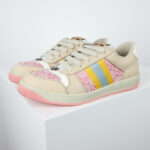 Giày Gucci Screener GG Beige Light Pink Yellow Like Auth