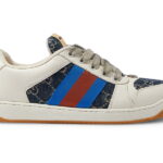 Giày Gucci Screener GG Canvas Demin Blue Ivory Like Auth