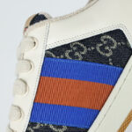 Giày Gucci Screener GG Canvas Demin Blue Ivory Like Auth