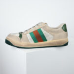 Giày Gucci Screener Leather Green White Like Auth