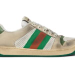 Giày Gucci Screener Leather Green White Like Auth