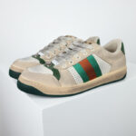 Giày Gucci Screener Leather Green White Like Auth