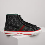 Giày Gucci Tennis 1977 High Top Black Mini GG Like Auth