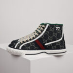 Giày Gucci Tennis 1977 High Top Blue Like Auth