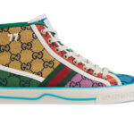 Giày Gucci Tennis 1977 High Top Yellow GG Multicolour Like Auth