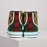 Giày Gucci Tennis 1977 High Top Yellow GG Multicolour Like Auth