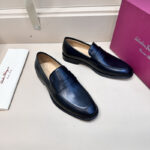 Giày loafer Salvatore Ferragamo tag ẩn da lì Like Auth