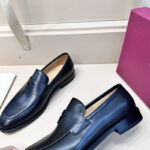 Giày loafer Salvatore Ferragamo tag ẩn da lì Like Auth