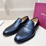 Giày loafer Salvatore Ferragamo tag ẩn da lì Like Auth