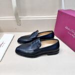 Giày loafer Salvatore Ferragamo tag ẩn da lì Like Auth