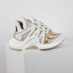 Giày Louis Vuitton Archlight White-Beige Gold Canva Like Auth