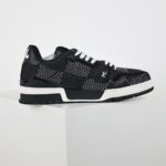 Giày Louis Vuitton LV Trainer Black Damier 3D Denim Like Auth