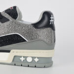 Giày Louis Vuitton Lv Trainer #54 Signature Black Grey Crystal Best Quality