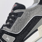 Giày Louis Vuitton Lv Trainer #54 Signature Black Grey Crystal Best Quality