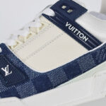 Giày Louis Vuitton LV Trainer Damier Denim Blue Best Quality