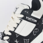 Giày Louis Vuitton LV Trainer Maxi Monogram Denim Black Best Quality