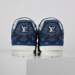 Giày Louis Vuitton LV Trainer Monogram Denim Blue Best Quality