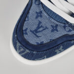 Giày Louis Vuitton LV Trainer Monogram Denim Blue Best Quality