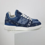 Giày Louis Vuitton LV Trainer Monogram Denim Blue Best Quality