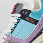 Giày Louis Vuitton LV Trainer Vintage Effect Blue Best Quality