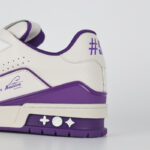 Giày Louis Vuitton LV Trainer White Purple Script Best Quality