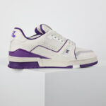 Giày Louis Vuitton LV Trainer White Purple Script Best Quality