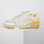 Giày Louis Vuitton LV Trainer White Yellow Script Best Quality