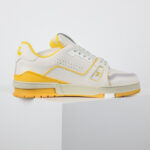 Giày Louis Vuitton LV Trainer White Yellow Script Best Quality