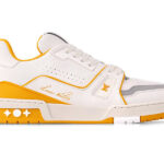 Giày Louis Vuitton LV Trainer White Yellow Script Best Quality