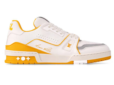 Giày Louis Vuitton LV Trainer White Yellow Script Best Quality