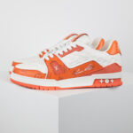 Giày Louis Vuitton Signature #54 Trainer Orange White Best Quality