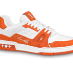 Giày Louis Vuitton Signature #54 Trainer Orange White Best Quality