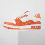 Giày Louis Vuitton Signature #54 Trainer Orange White Best Quality