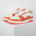 Giày Louis Vuitton Signature #54 Trainer Orange White Best Quality