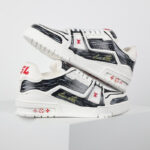 Giày Louis Vuitton Trainer Colored In White Black Best Quality