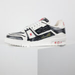 Giày Louis Vuitton Trainer Colored In White Black Best Quality