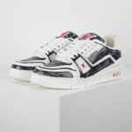 Giày Louis Vuitton Trainer Colored In White Black Best Quality