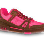 Giày Louis Vuitton LV Trainer Pink Brown Best Quality